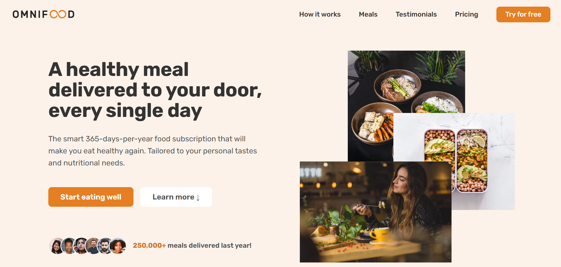 Omnifood Project Screenshot